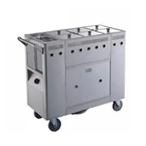 6-Tank Gas Stainless Steel Soup Cart