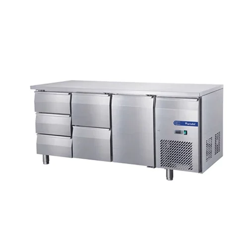 FEELART FED18070CS150 1-Door and 5-Drawer Stainless Steel Undercounter Chiller (400L)