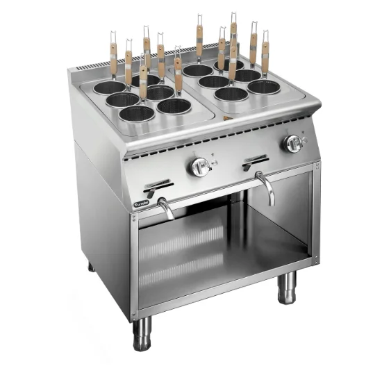 800 X Series Gas Pasta Cooker With Open Cabinet