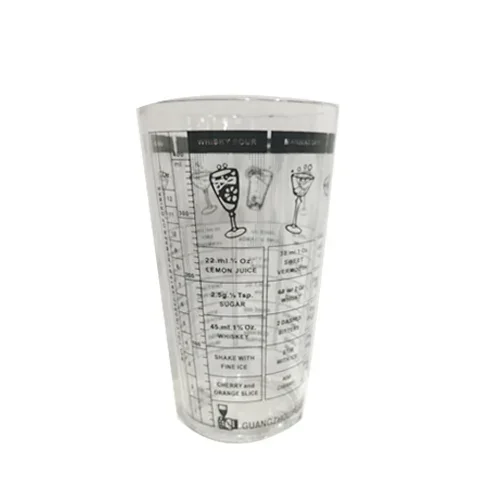 Transparent Shaker Cup Measuring Cup