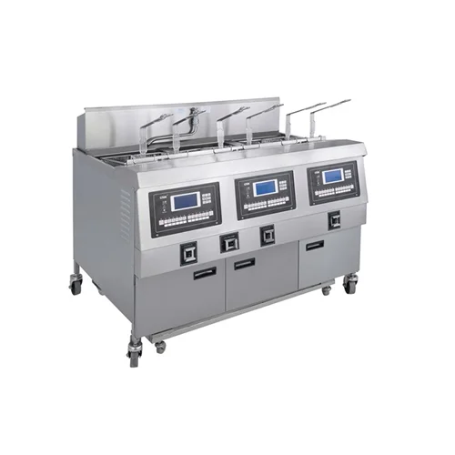 Electric 3-Tank 6-Basket Open Fryer