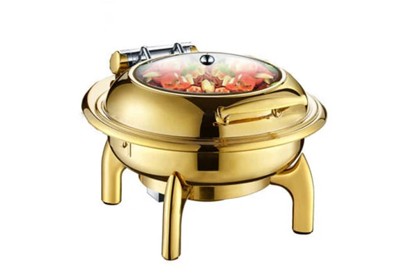 6L round induction chafer(with galss lid) YSW-YH033