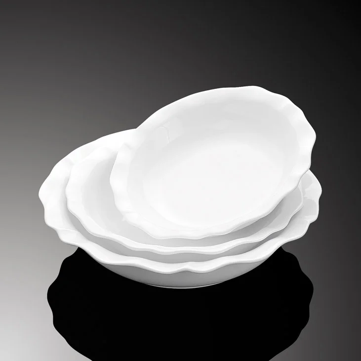 9" Ceramic Crimped Bowl