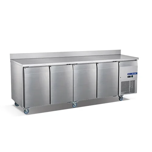 4 Doors Fancooling Undercounter Chiller with Backsplash