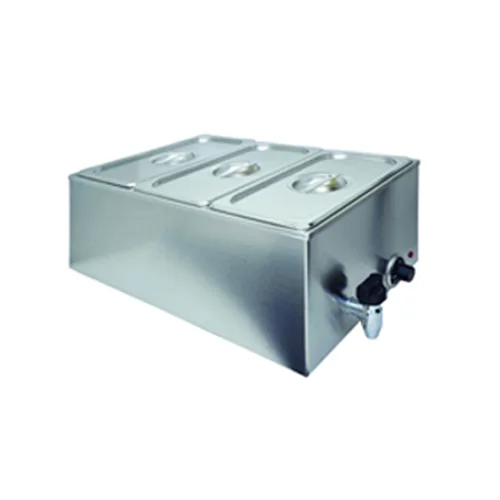 Electric Food 3 Pans Warmer With Tap