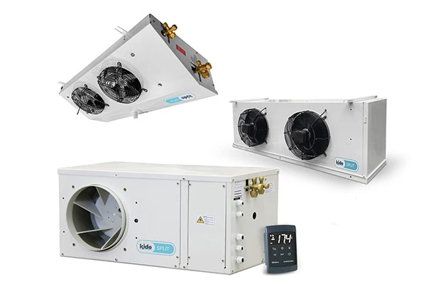 Commercial split refrigeration units for small volume cold storage rooms