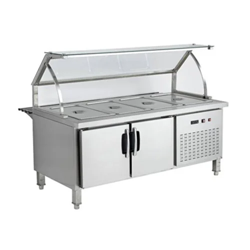 6 Pans Bain Marie Buffet Fridge