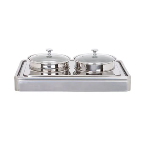 Electric Built-in Oblong Soup Station With Double Food Pans