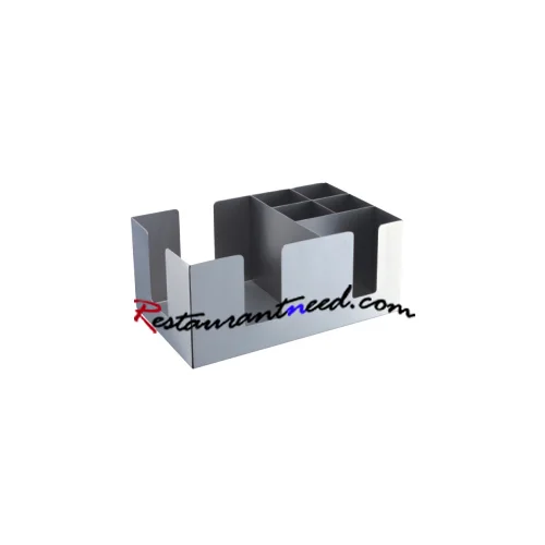 Stainless Steel Multi-pane Square Chopstick Container