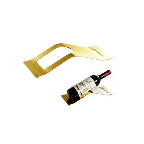 Square Gold-plated Wine Rack