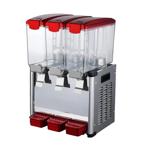 30L Triple Heads Combination Type Cold Drink Dispenser With Lights