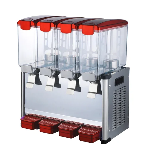 36L Four Heads Combination Type Cold Drink Dispenser With Lights