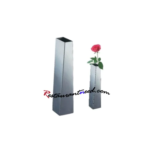 H230mm Stainless Steel Square Vase