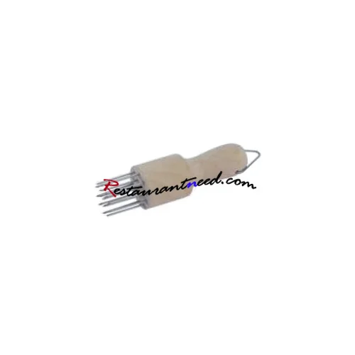 Stainless Steel Inserter With Round Wood Handle