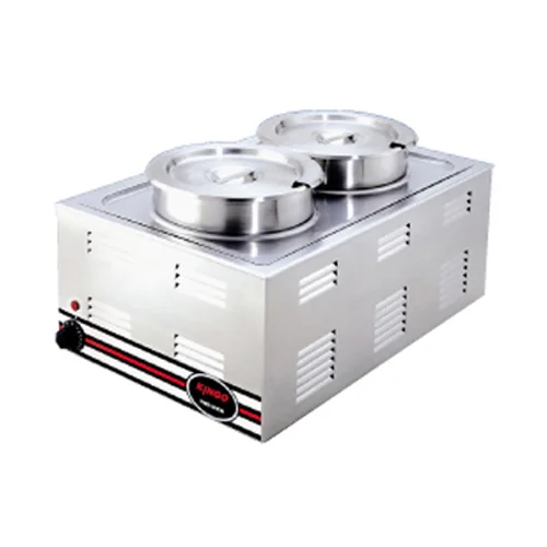 Electric 2 Round Pots Food Warmer