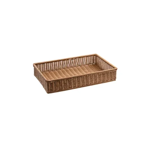 Plastic Rectangle Woven Bread Basket