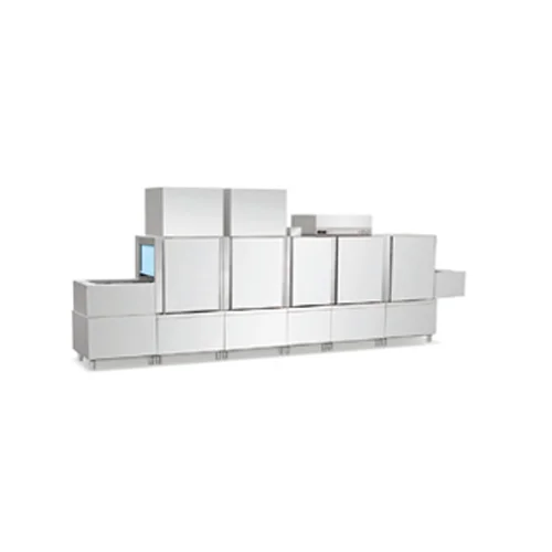 Flight Type Dishwasher With Single 3-Tanks
