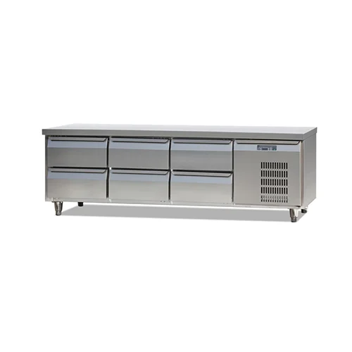 FEELART FED17970CS060 6-Drawer Stainless Steel Refrigerated Chef Base (256L)