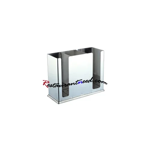 Stainless Steel Triple-pane Square Chopstick Container