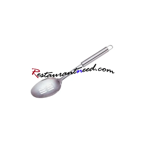 Stainless Steel Slotted Basting Spoon With Round Handle