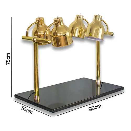 Gilt 4 Heating Lamps Carving Station(Golden)