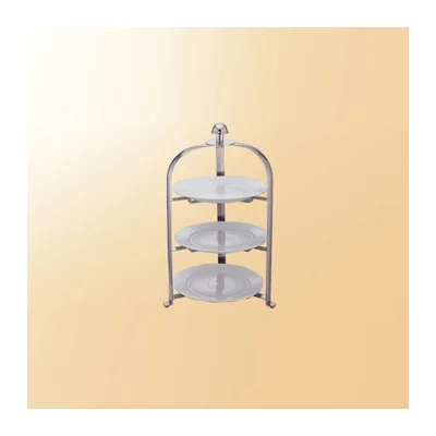 Stainless Steel 3 Layers Foldable Pastry Display