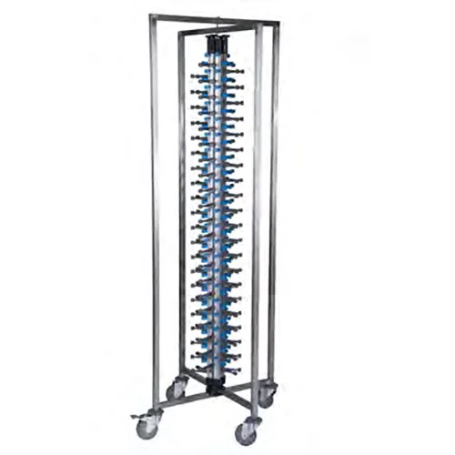 84 Plates Adjustable Mobile Plate Rack
