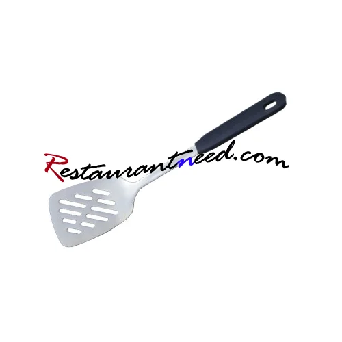Stainless Steel Slotted Turner With Plastic Handle