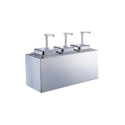 Stainless Steel 3 Head Sauce Dispenser