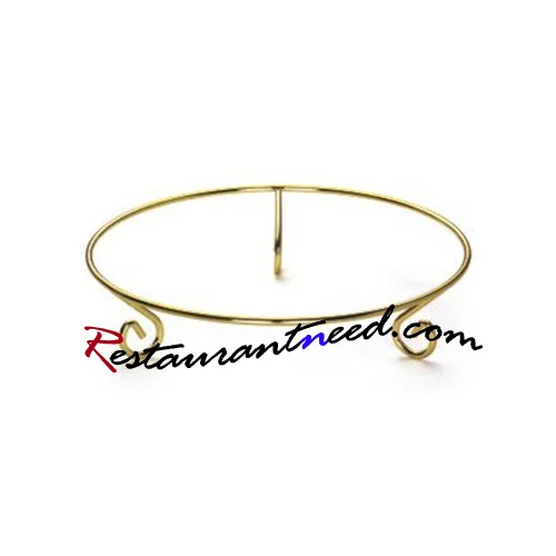 Φ295mm Gilded Round Food Display Stand