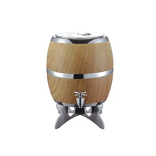 Stainless Steel Wood Grain Wine Bucket