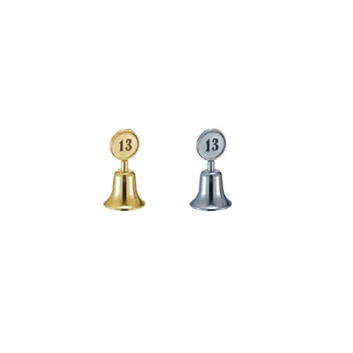 H100mm Gold-plated Bell Shape Table Number Stand