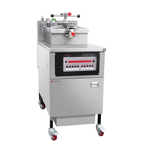 Electric Pressure Fryer With Computer Version Panel And Oil Filter System