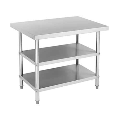 304SS 600mm Work Bench With 2 Under Shelfs
