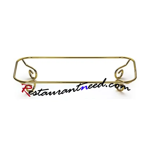 Gilded Oblong Twisted Wires Food Display Stand