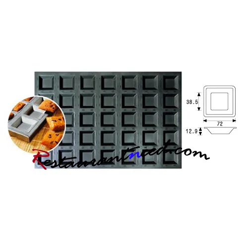 Silicon Non-Stick 35 Cups Square Cake Mould