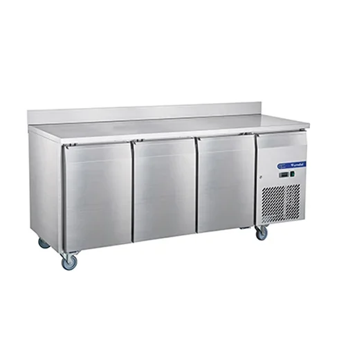 3 Doors Fancooling Undercounter Chiller with Backsplash