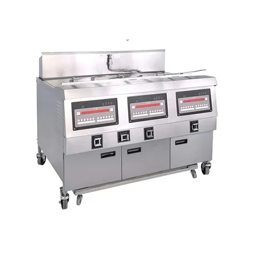 Electric 3-Tank 6-Basket Open Fryer