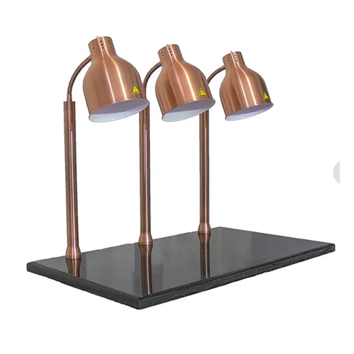 Gilt 3 Heating Lamps Carving Station(Silver/Golden)