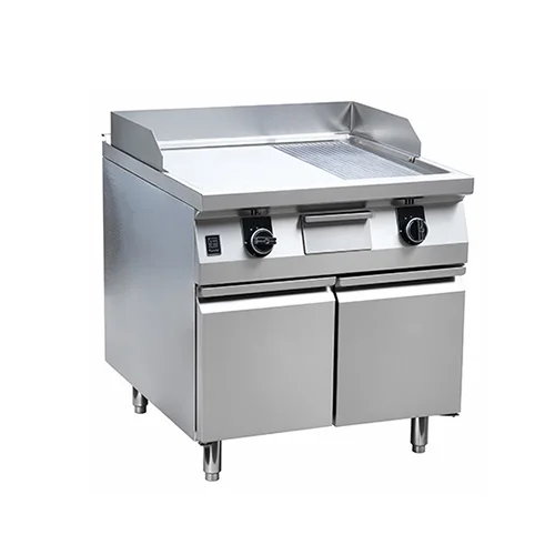 750 Luxe Series Electric 1/3 Flat 2/3 Grooved Griddle with Cabinet