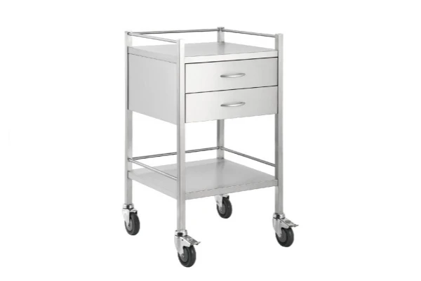 Two Drawer Medical Trolley Mobile Workstation Supply Cart YMT-09
