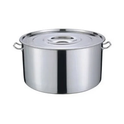 Stainless Steel Soup Pot With Flat Cover
