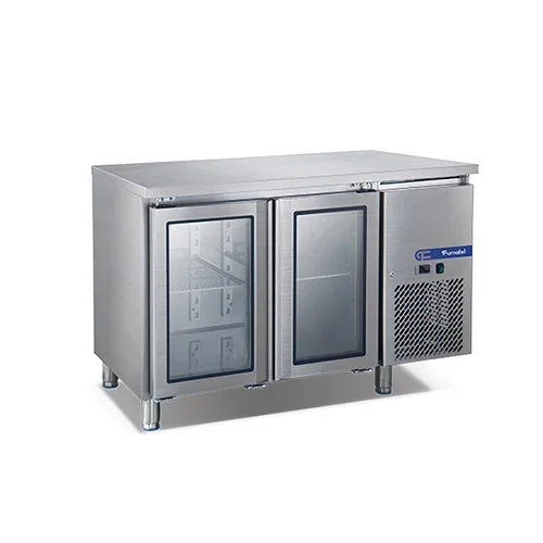 2 Glass Doors Fancooling Undercounter Chiller