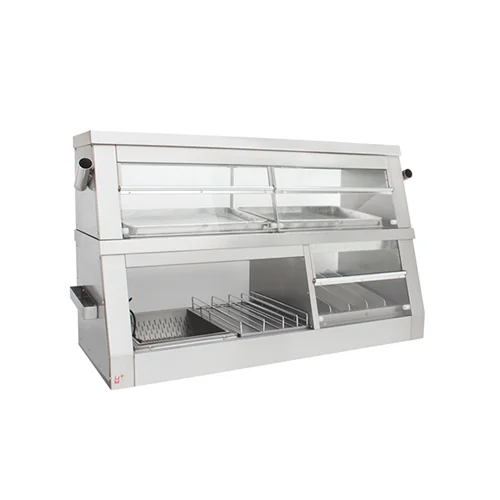 1.5m 2-Layer Countertop Display Warmer