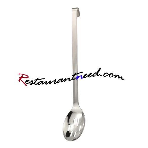 Stainless Steel Slotted Basting Spoon With Hook