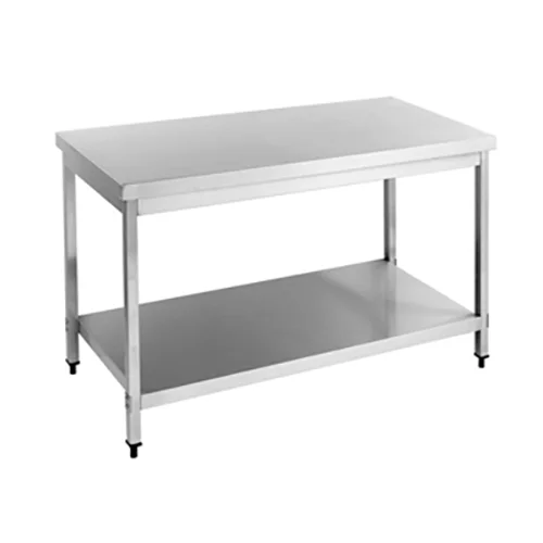 304SS 600mm Work Bench With Under Shelf And square Leg
