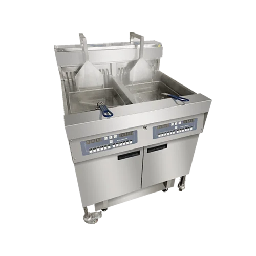 Freestanding 2-Tank 4 Baskets Gas Open Fryer