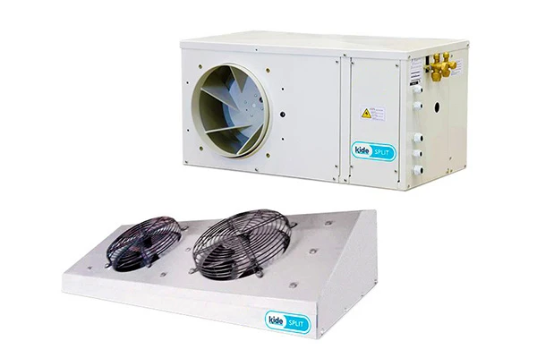 Commercial split refrigeration units for small volume cold storage rooms