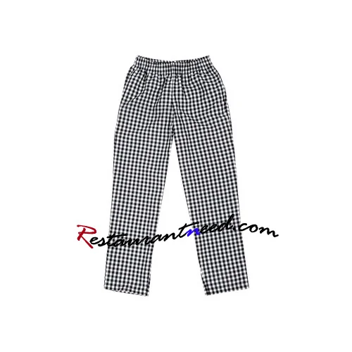 Male Checked Chef Trousers