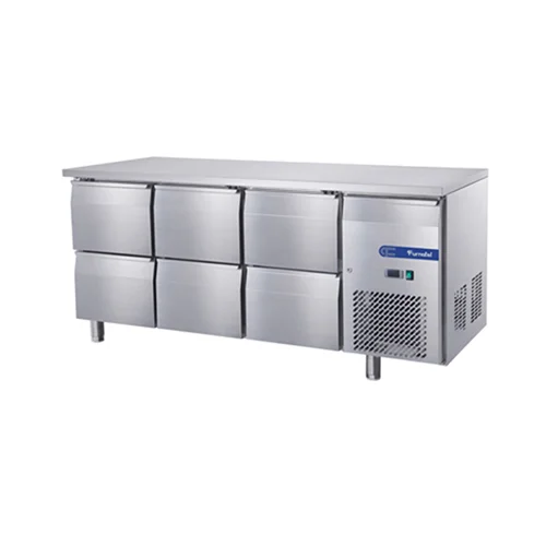 FEELART FED18070CS060 6-Drawer Stainless Steel Undercounter Chiller (400L)